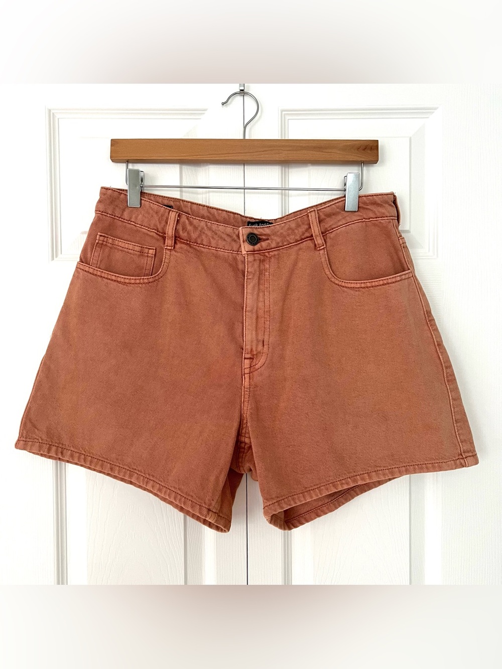 Frank And Oak Courtney Loose Fit Shorts Coral Earth Tones 4.5" Inseam Size 29